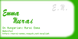 emma murai business card